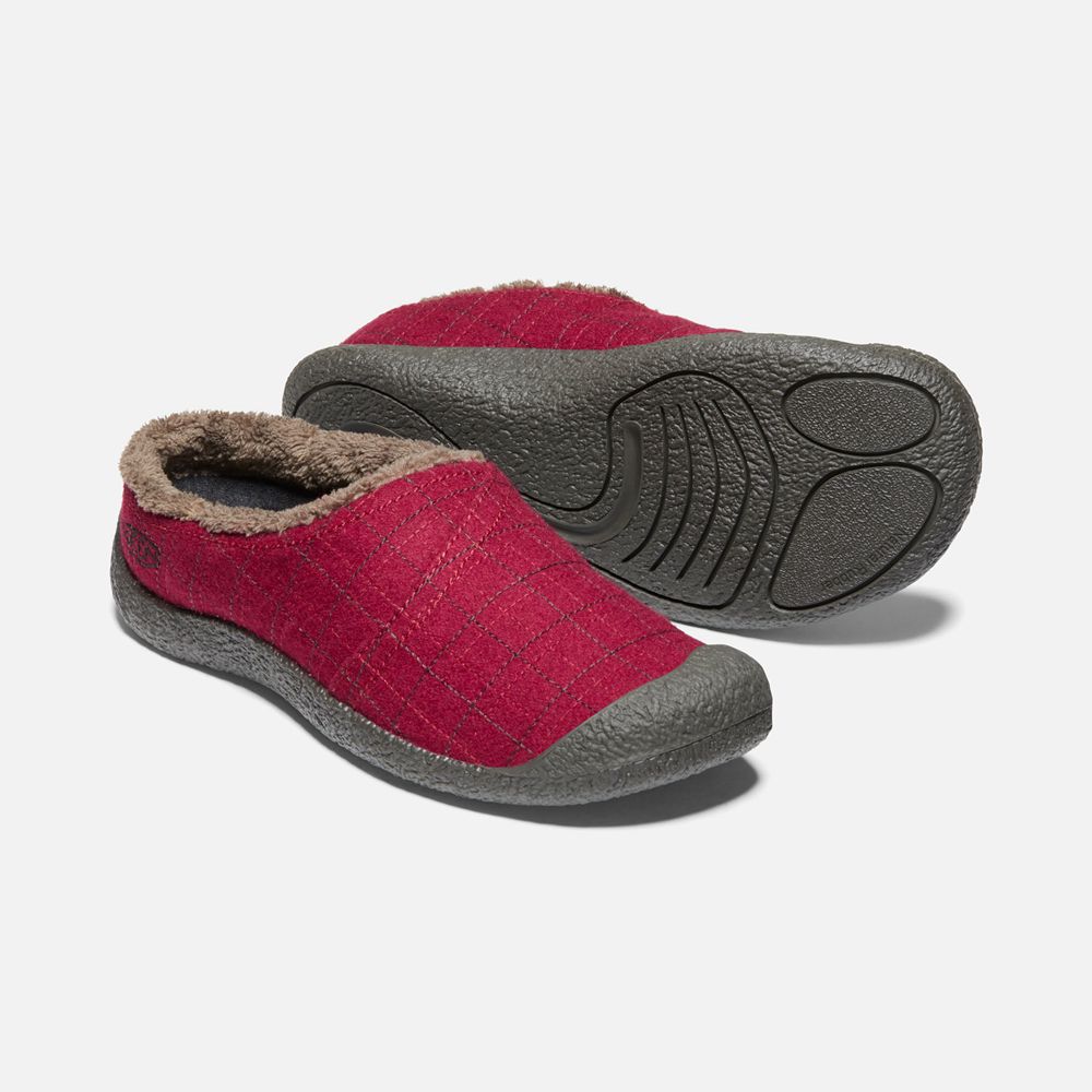 Keen Slippers Dames Rood - Howser Wrap Slide - 54760-APMT